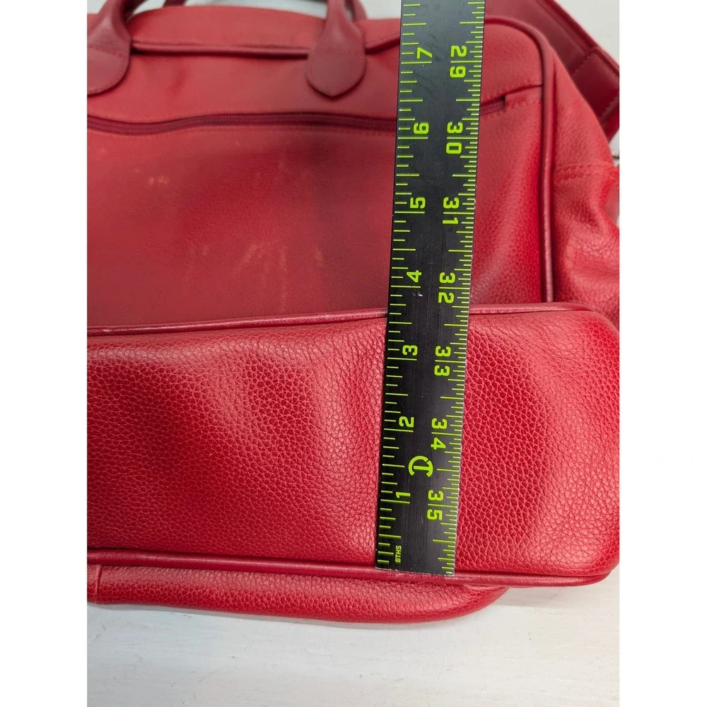 Long Champ‎ Vintage Weekender Bag Calfskin Leather Shoulder Strap Double Handled